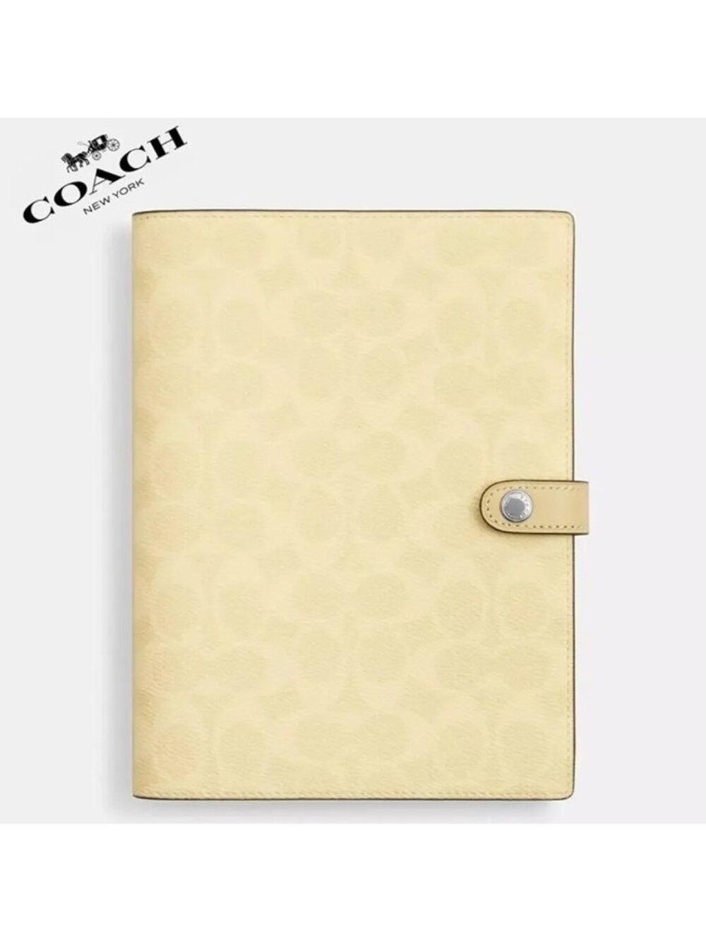 Coach Notebook CZ198 NWT Silver Hay NWT